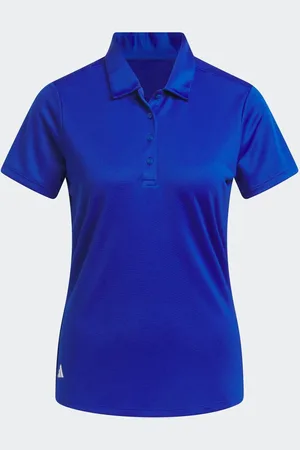 adidas Womens Solid Performance Short Sleeve Polo Shirt S Reg
