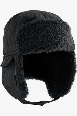 Next Black Quilted Trapper Hat (1-16yrs) 11