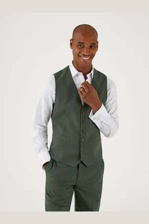 Skopes Green Harvey Single Breasted Tailored Fit Suit Waistcoat 40 R