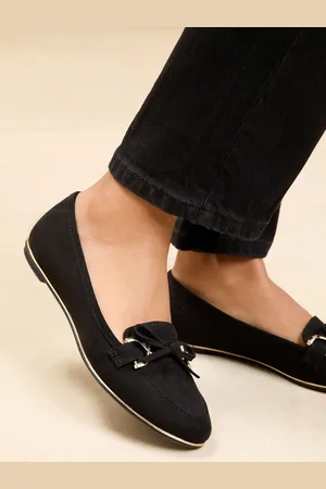 Lipsy London Standard Fit Flat Slip On Metal Rand Faux Leather Suede Loafers AU 7 (EU 38)