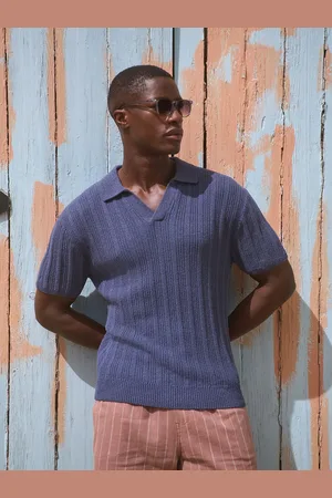 Next Regular Fit Cotton Rich Short Sleeve Trophy Knit Polo Shirt S