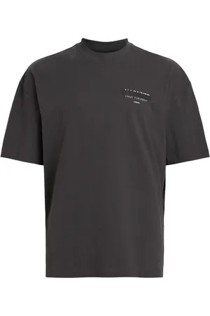 AllSaints AllSaints Black 100% Organic Cotton Redact Crew T-Shirt L