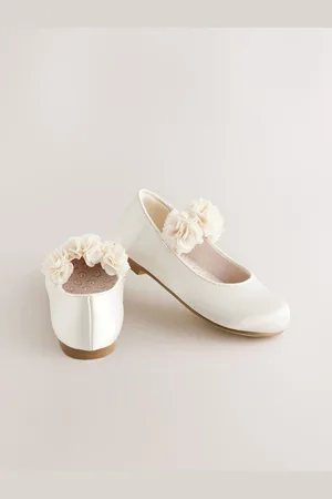 Next Wide Fit (G) Satin Flower Girl Occasion Corsage Mary Jane Shoes AU 5.5 (EU 22)