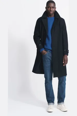 Aubin Blue Raleigh Wool Coat M