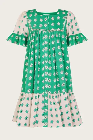 Monsoon Floral Colourblock Swing Dress 5