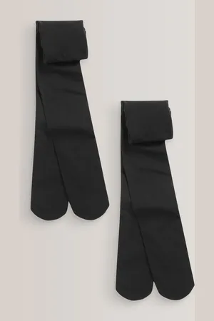 Next Black Regular Length 2 Pack 40 Denier School Tights 7