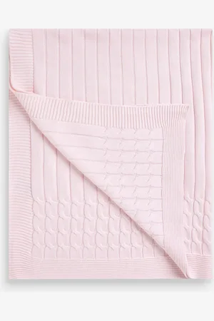 Emile et Rose Cable Knit Baby 100% Cotton Blanket one
