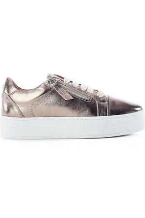 Moda In Pelle Abbiy Chunky Slab Sole Side Zip Lace Up Trainers AU 5 (EU 36)