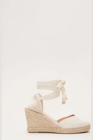 Phase Eight White Wedge Espadrille AU 8 (EU 39)