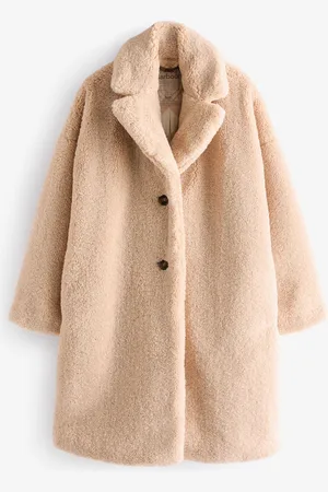 Barbour Beige Ambani Teddy 100% Cotton Longline Coat AU 18