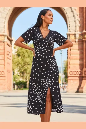 Sosandar Lace Trim Fit & Flare Dress AU 12