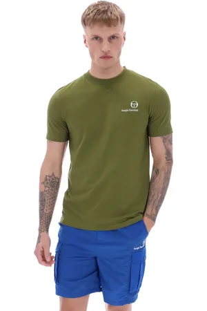 Sergio Tacchini Green Felton 100% Cotton T-Shirt XS