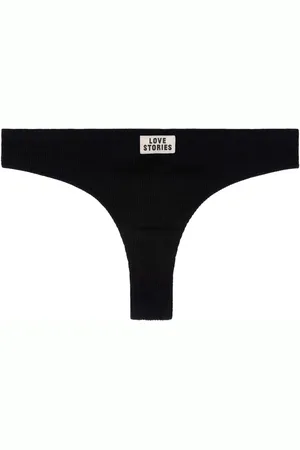 LOVE Stories Black Lima Comfy String Briefs M