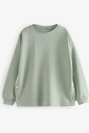 Next Sage Green Maternity Nursing Sweat Top XXL