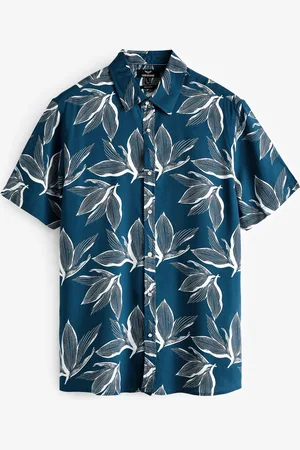 Threadbare Print Short Sleeve Shirt M