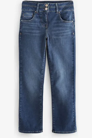 Next Mid Blue Slim Flared Lift And Shape Bootcut Jeans AU 20 Petite