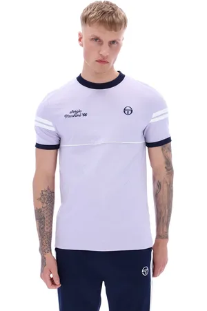 Sergio Tacchini Purple Orion Davis 100% Cotton T-Shirt XS