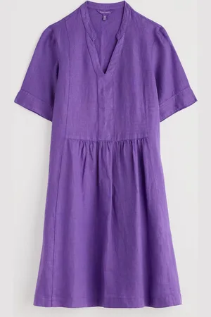 Seasalt Cornwall Draw Kiln 100% Linen Dress 12