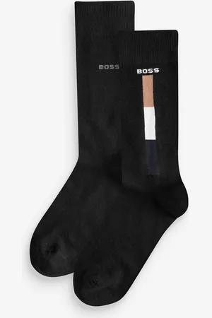 HUGO BOSS Black Iconic Cotton Socks 2 Pack S-M