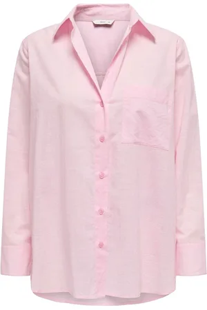 ONLY Cotton Loose Fit Long Sleeve Shirt AU 16