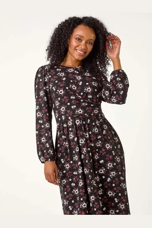 Roman Petite Floral Twist Detail Short Dress AU 16