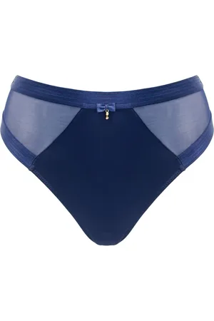 Pour Moi Blue Viva Luxe High Leg Briefs AU 10