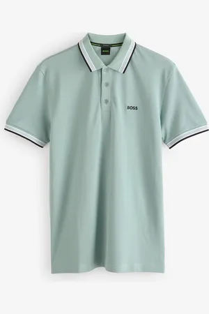 HUGO BOSS Regular Fit Paddy Tipped Collar 100% Cotton Polo Shirt medium