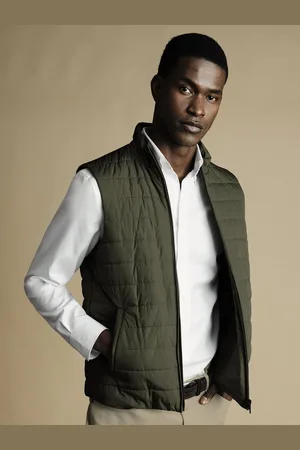 Charles Tyrwhitt Green 3-in-1 Rain with Detachable Gilet M