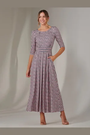 Jolie Moi Enya 3/4 Sleeve Jersey Midaxi Dress 14