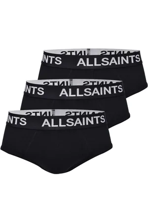 AllSaints AllSaints Black Cotton Boxers 3 Pack L