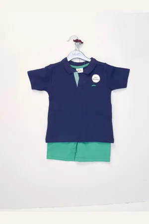 Little Gent Polo Shirt and Belted Shorts Outfit Set 7 Years (122cm)
