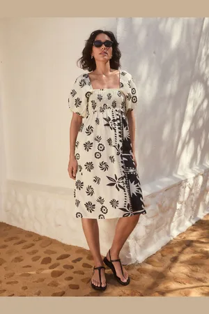 Next Puff Sleeve Off Shoulder Midi Dress AU 8 Petite
