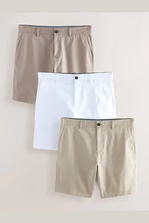 Next Slim Fit Stretch Chinos Shorts 3 Pack 32W x 31L (UK 32 R)