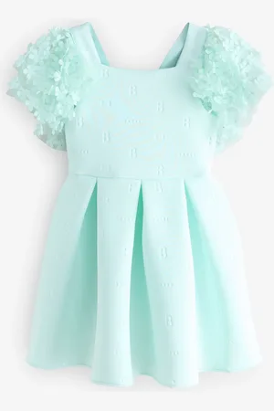 Ted Baker 3D Floral Sleeve Embossed Scuba Dress 8 Years (128 cm)