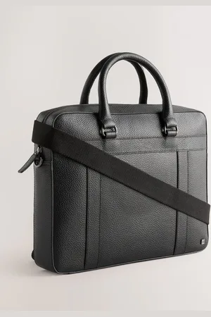 Next Black Genuine Leather Briefcase One