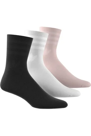 adidas Black/White/Nude Collective Power Mid Cut Crew Length Socks 3 Pack 2-3.5