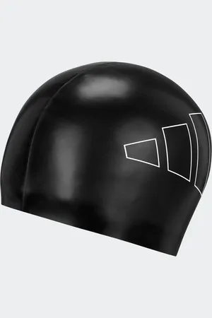 adidas Black Adult Logo Swim Cap ONE