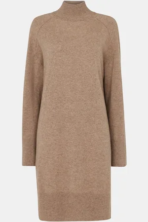 Whistles Cashmere Funnel Neck Dress S