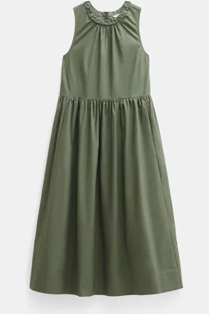 Hush Puppies Sleeveless Crew Neck Maxi 100% Cotton Dress AU 16