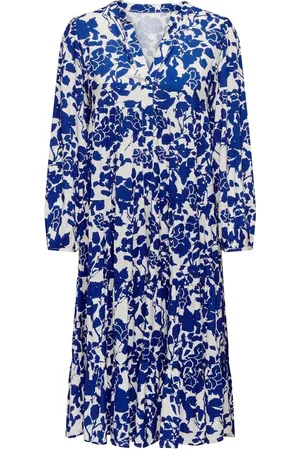 ONLY Printed 3/4 Sleeve Midi Dress AU 16