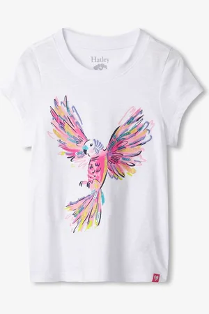 Hatley Parrot Graphic White T-Shirt 4 Years (104cm)