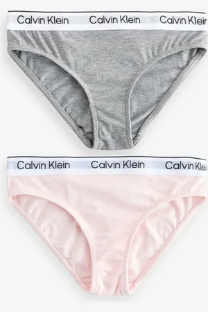 Calvin Klein Grey Modern Cotton Bikini Briefs 2 Pack 10