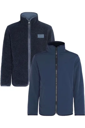 Barbour Navy Reversible Fleece Jacket S