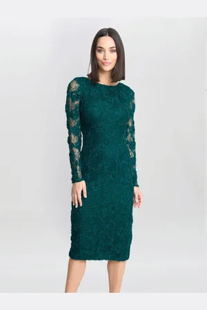 Gina Bacconi Scarlett Corded Floral Lace Dress AU 14