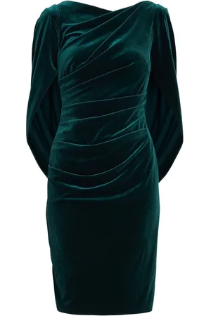 Gina Bacconi Rosalind Velvet Dress With Back Piece AU 20