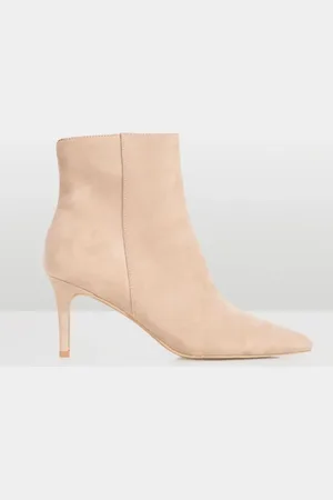 Novo Natural Regular Fit Felicia Point Mid Heel Ankle Boots AU 10 (EU 42)