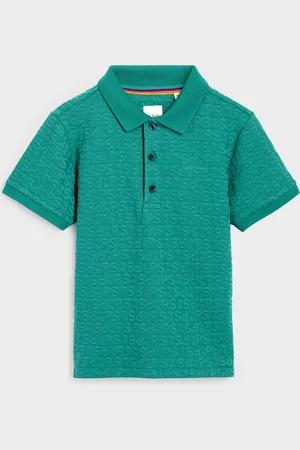 Paul Smith Boys Short Sleeve Signature Jacquard Polo Shirt 6
