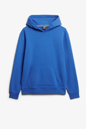 Superdry Blue Essential Loose Fit Logo Hoodie XL
