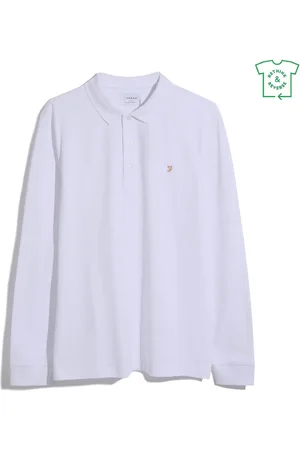 Farah Blanes Long Sleeve Polo Shirt S