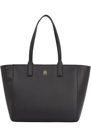 Tommy Hilfiger Black Tote Bag With Soft Logo One